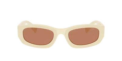 Miu Miu Woman Sunglass Mu B04sf In Brown