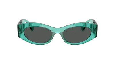 Versace Woman Sunglass Ve4480u In Green