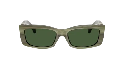 Tiffany & Co . 54mm Rectangular Sunglasses In Green