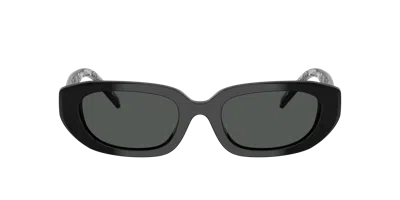 Tory Burch 52mm Irregular Sunglasses In Black