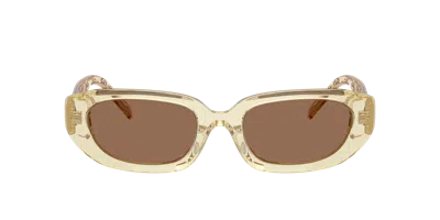 Tory Burch 52mm Rectangular Sunglasses In Neutral