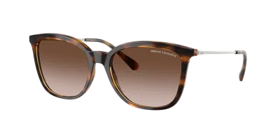 Armani Exchange Woman Sunglass Ax4151s In Brown