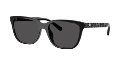 Coach Woman Sunglass Hc8429d Cae86 In Black