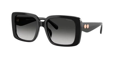 Coach Woman Sunglass Hc8424u Cad54 In Gray