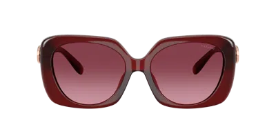 Coach Woman Sunglass Hc8422u Cad33 In Burgundy