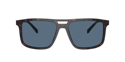 Prada Pr A22s Square Frame Sunglasses In Black