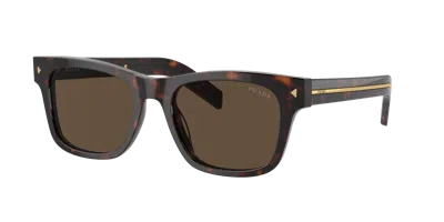 Prada Eyewear Square Frame Sunglasses In Radica Tortoise