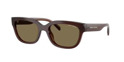 Armani Exchange Woman Sunglass Ax4155su In Brown