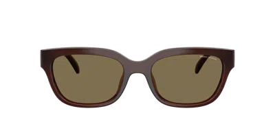Armani Exchange Woman Sunglass Ax4155su In Brown