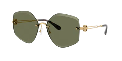 Tory Burch Ty6111 Geometric Sunglasses In Gold