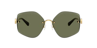 Tory Burch Ty6111 Geometric Sunglasses In Gold