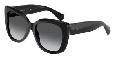 Tiffany & Co Tiffany Polar Grey Gradient Cat Eye Ladies Sunglasses Tf4229f 8001t3 55 In Black