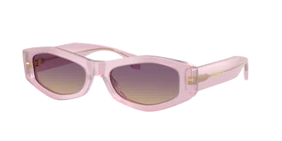 Versace Violet Gradient Yellow Geometric Ladies Sunglasses Ve4487 551370 54 In Purple