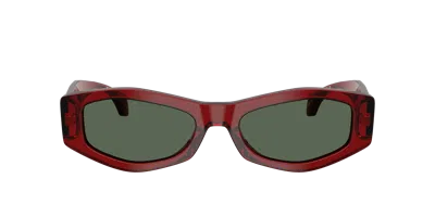 Versace Woman Sunglass Ve4487 In Burgundy