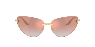 Versace 64mm Gradient Cat Eye Sunglasses In Multi