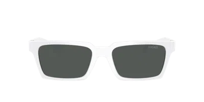 Versace 55mm Rectangular Sunglasses In Multi