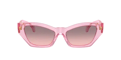 Versace Rose Gradient Cat Eye Ladies Sunglasses Ve4488u 53705m 53