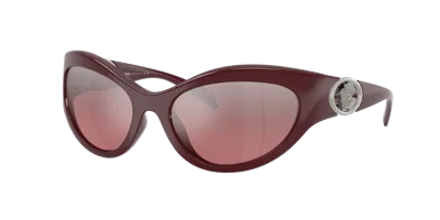 Versace Woman Sunglass Ve4485 In Burgundy