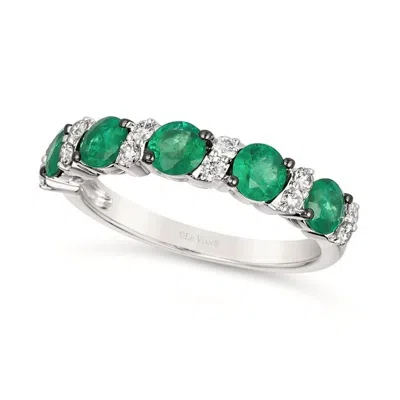 Le Vian Ladies Costa Smeralda Emeralds Rings Set In 14k Vanilla Gold In Metallic