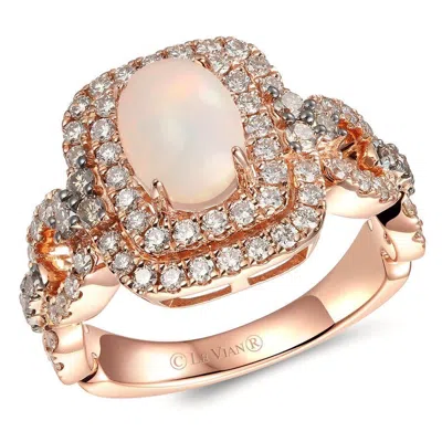 Le Vian Ladies Neopolitan Opal Rings Set In 14k Strawberry Gold In Gold