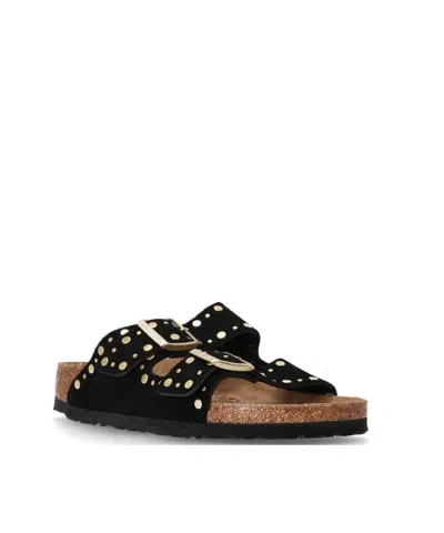 Birkenstock Classic Arizona Sandals With Studded Accents In Black