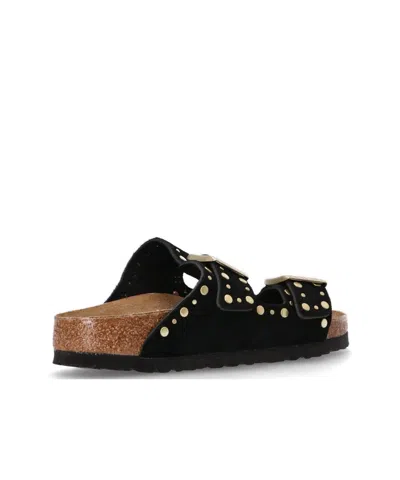 Birkenstock Classic Arizona Sandals With Studded Accents In Black