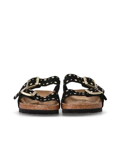Birkenstock Classic Arizona Sandals With Studded Accents In Black