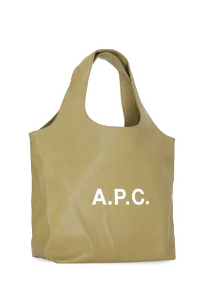 Apc Ninon Shopping Bag In Green