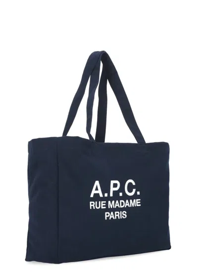 Apc Diane Rue Madame Shopping Bag In Blue