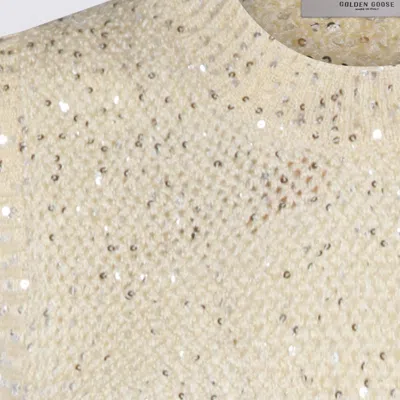 Golden Goose Sweaters Heritage White In Neutral