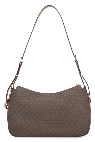 Michael Kors Medium Nolita Shoulder Bag With Logo In Brown