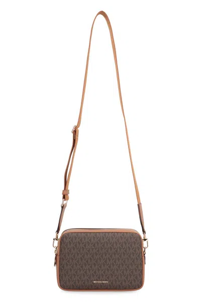 Michael Kors Camera Bag Bryant Media With Logo In Brown