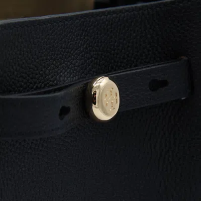 Tory Burch Small Romy Leather Shoulder Bag In Black