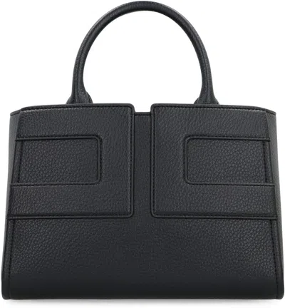 Elisabetta Franchi Medium Tote Bag With Logo In Black