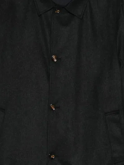 Kired Single-breasted Coat In Black