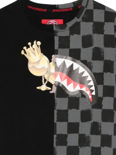 Sprayground Checkered Graphic T-shirt In Multi