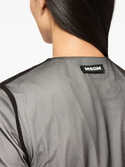 Msgm Short-sleeve T-shirt In Black