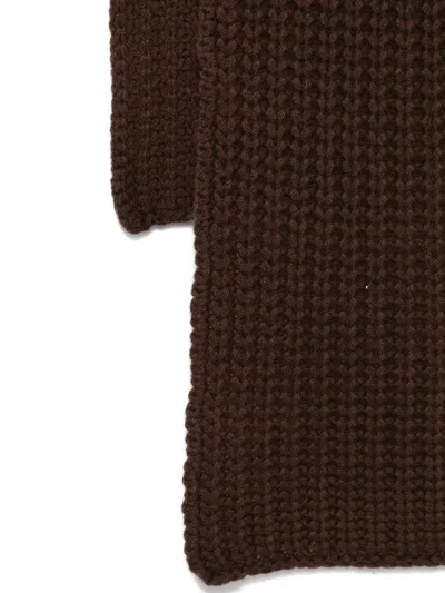 Liska Grob Gestrickter Michaela Schal In Brown