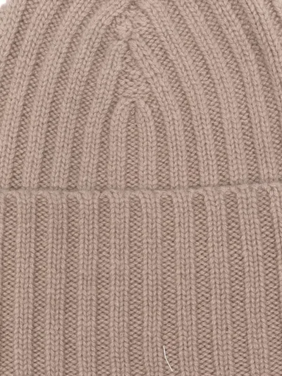 Liska Gerippte Kaschmirbeanie In Pink