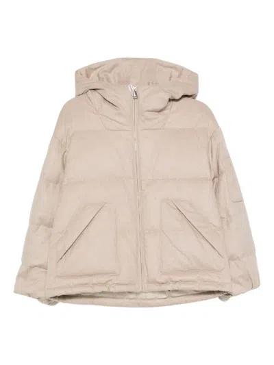 Liska Gesteppte Kapuzenjacke In Neutral