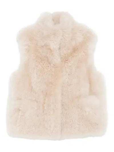 Liska Weste Aus Faux Shearling In White