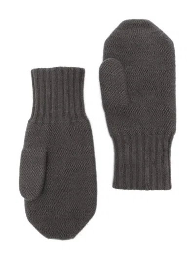Liska Handschuhe Mit Gerippten Bündchen In Gray