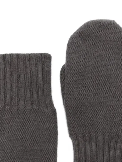 Liska Handschuhe Mit Gerippten Bündchen In Gray