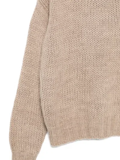Liska Pullover Mit Zopfmuster In Brown