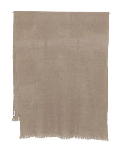 Liska Ausgefranster Schal In Brown