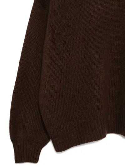 Liska Sandra Pullover Mit Rundem Ausschnitt In Brown
