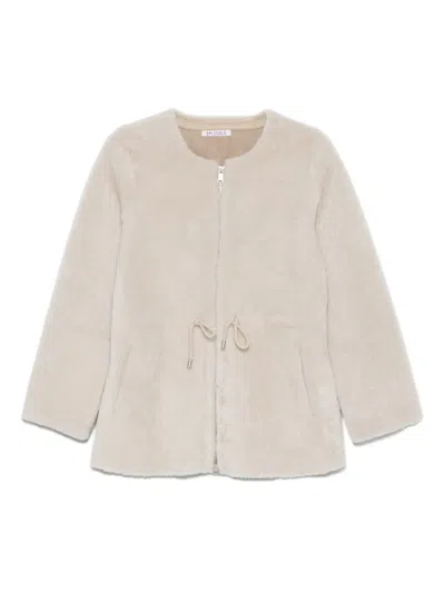 Liska Mantel Mit Kordelzug In Neutral