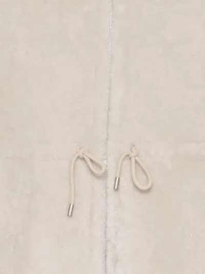 Liska Mantel Mit Kordelzug In Neutral