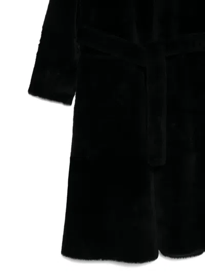 Liska Kapuzenmantel Mit Gürtel In Black