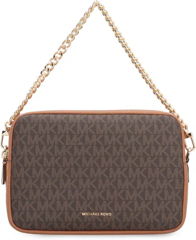 Michael Kors Camera Bag Bryant Media With Logo In Brown